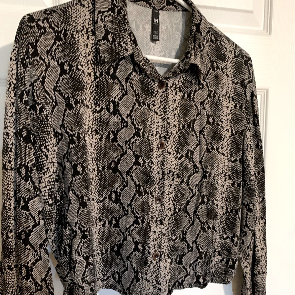 ZARA leopard print top